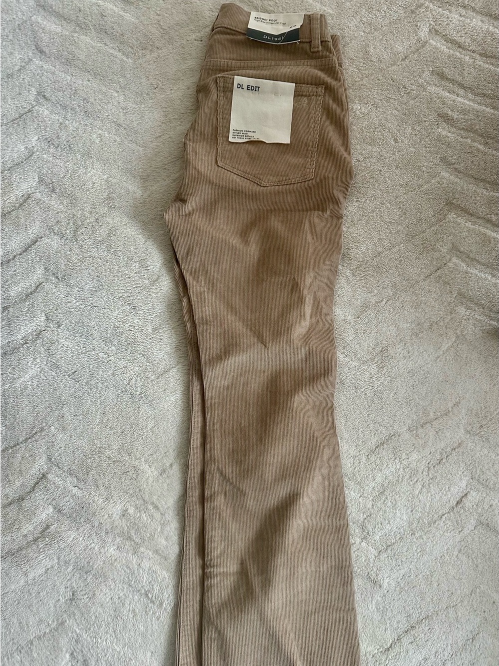 DL 1961 EDIT NWT Tan Corduroy Pants
